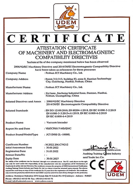sigma mixer CE certification sigma mixer certification