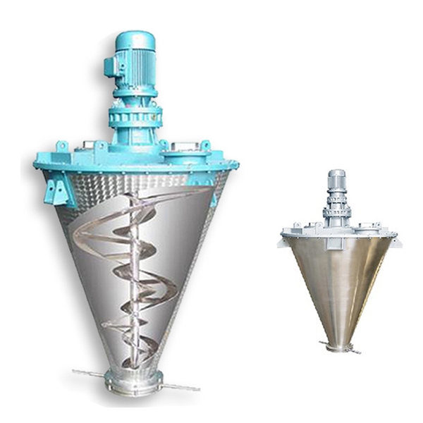 Conical twin screw mixer